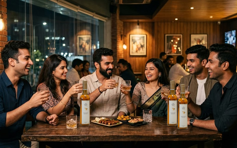 The Nation Pride Whisky Brand showcasing smooth texture and classic packaging design