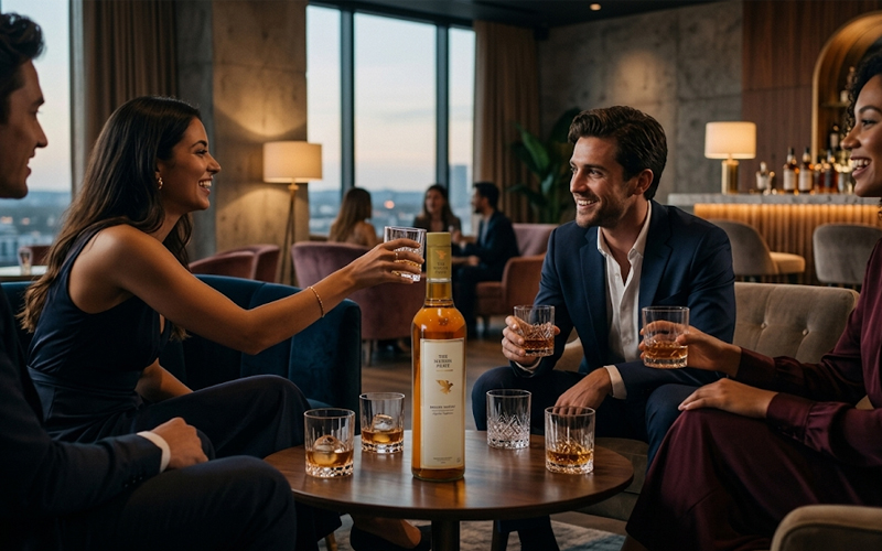 Luxury The Nation Pride Indian Whisky bottle highlighting refined taste and modern style