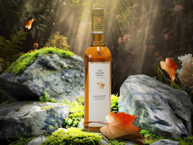 The Nation Pride Whisky with a sophisticated and classy atmosphere