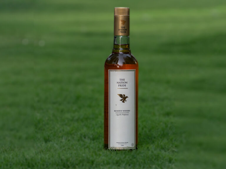 The Nation Pride Whisky premium alcohol branding image