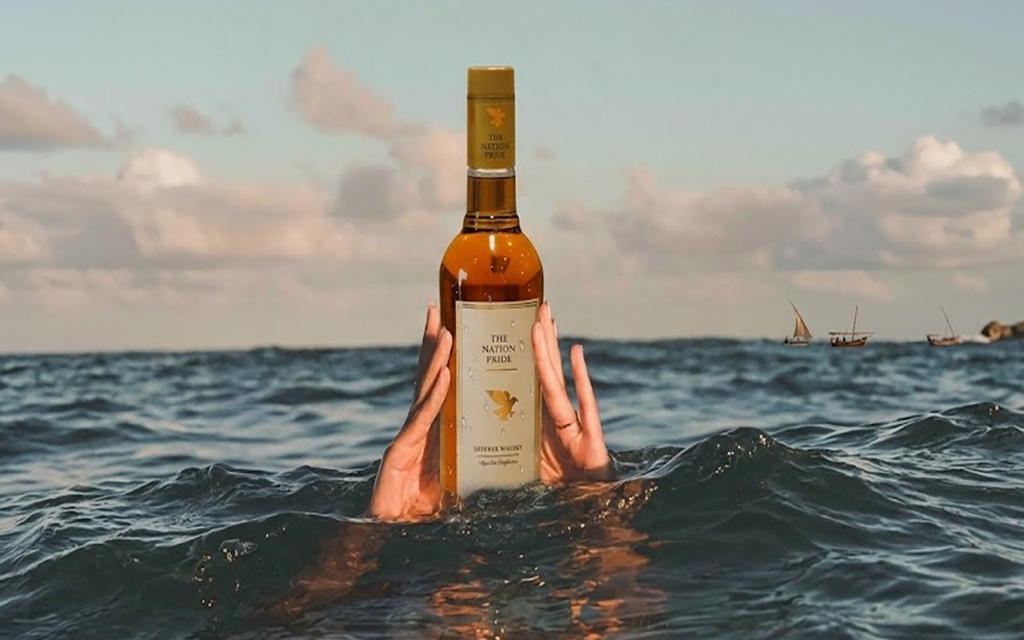 The Nation Pride Whisky showcased in top 10 Indian whisky category