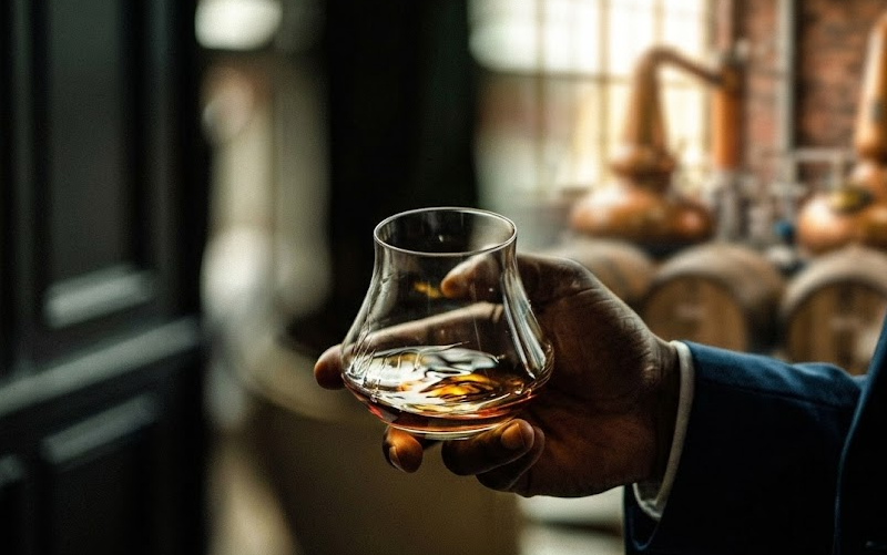 The Nation Pride Whisky showcasing rich amber color as one of the top whisky brands in India